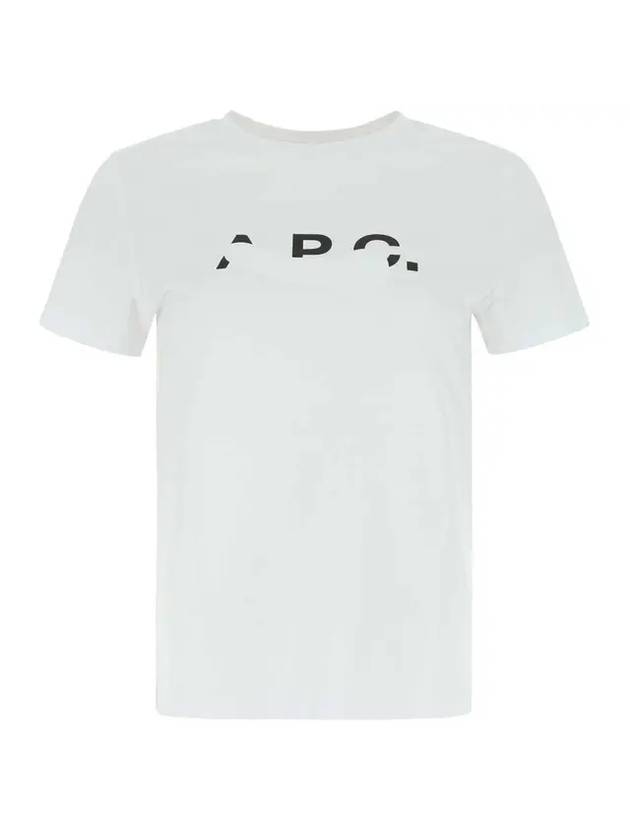 Women's Cotton Short Sleeve T-Shirt White - A.P.C. - BALAAN 1