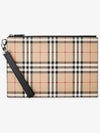 Vintage Check Clutch Bag Beige - BURBERRY - BALAAN 3