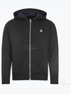 Zebra Logo Cotton Zip Up Hoodie Black - PAUL SMITH - BALAAN 2