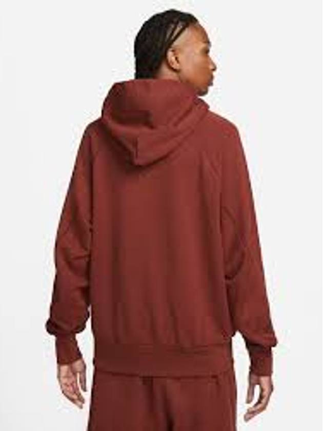 Air French Terry Pullover Hoodie Brown - NIKE - BALAAN 4