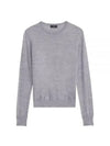 Regal Wool Crew Neck Knit Top Grey - THEORY - BALAAN 2