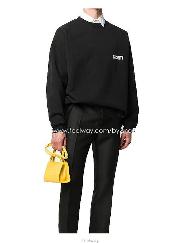 Security Crew Neck Sweatshirt Black - VETEMENTS - BALAAN 5