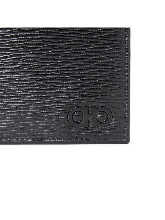 Gancini Half Wallet Black - SALVATORE FERRAGAMO - BALAAN 8