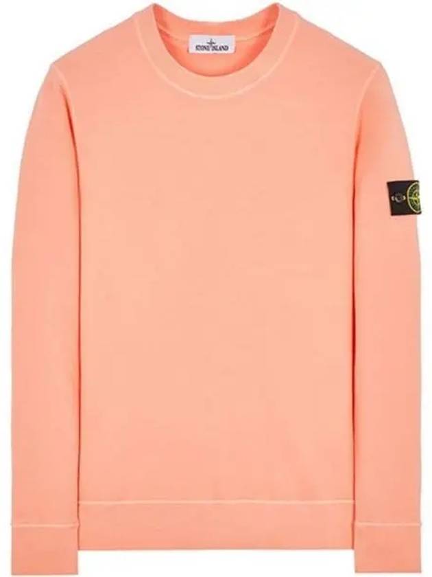 Wappen Patch Crew Neck Sweatshirt Peach - STONE ISLAND - BALAAN 2