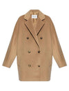 Revus Wool Cashmere Shorts Double Coat Camel - MAX MARA - BALAAN 1