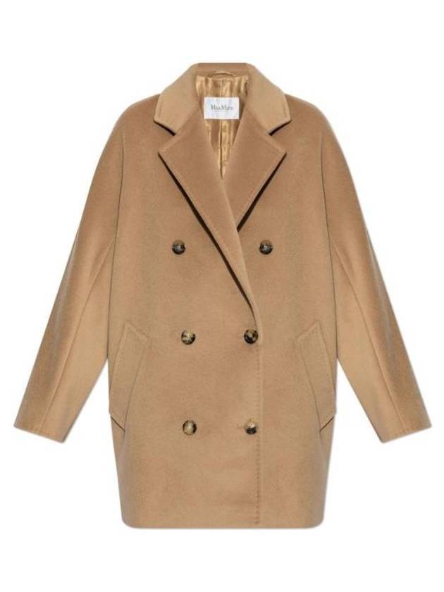 Rebus Wool Cashmere Shorts Double Coat Camel - MAX MARA - BALAAN 1