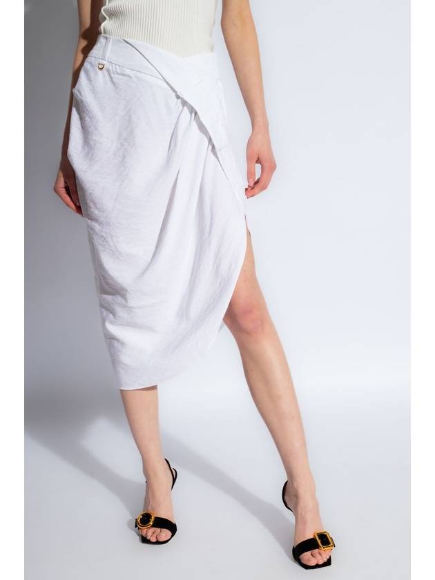 Short Skirt 241SK0471020100 WHITE WHITE - JACQUEMUS - BALAAN 4