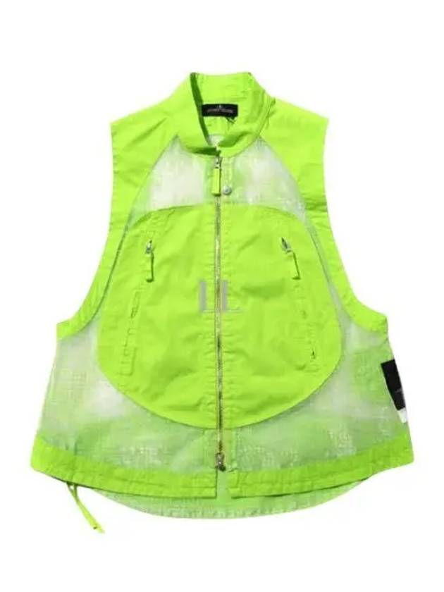 Shadow Project Distorted Ripstop Organza TC Vest Pistachio Green - STONE ISLAND - BALAAN 2