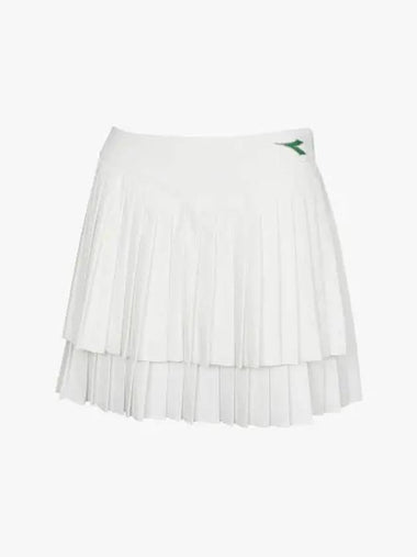 Diadora cross coat double pleated skirt IVORY - DIADORA - BALAAN 1