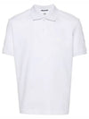 Men's Logo Patch Short Sleeve Polo Shirt White - CP COMPANY - BALAAN 1