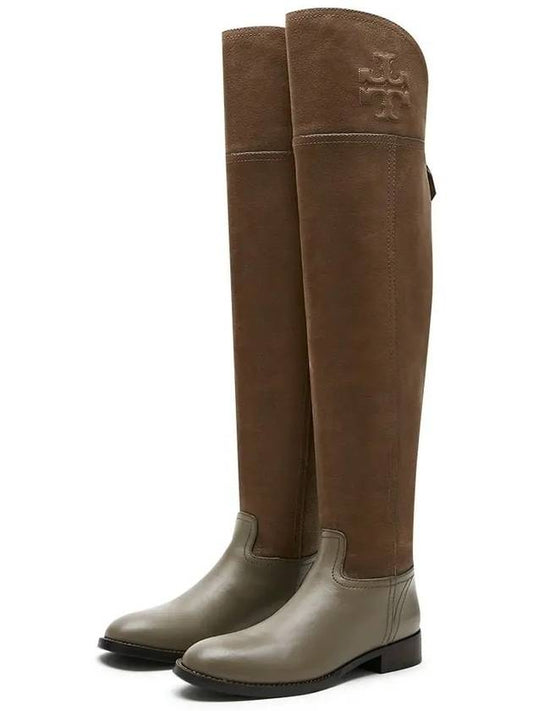 Women's Simone Brown Long Boots 32158626 964 - TORY BURCH - BALAAN 1
