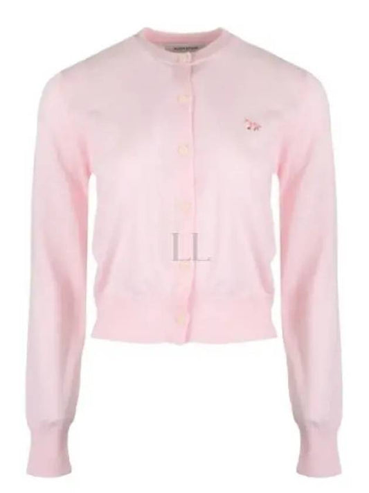 Baby Fox Patch Regular Cardigan Pale Pink - MAISON KITSUNE - BALAAN 2