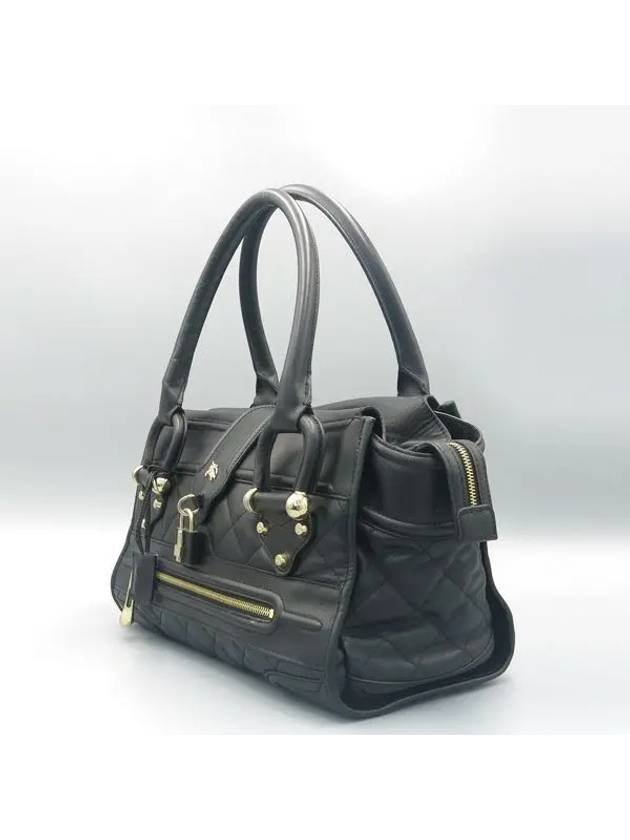 Black leather quilted Prorsum tote bag - BURBERRY - BALAAN 2