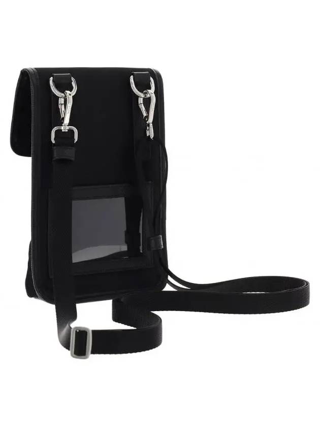 Re-Nylon Saffiano Leather Mini Bag Black - PRADA - BALAAN 4