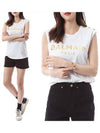 Gold Logo Sleeveless White - BALMAIN - BALAAN 2