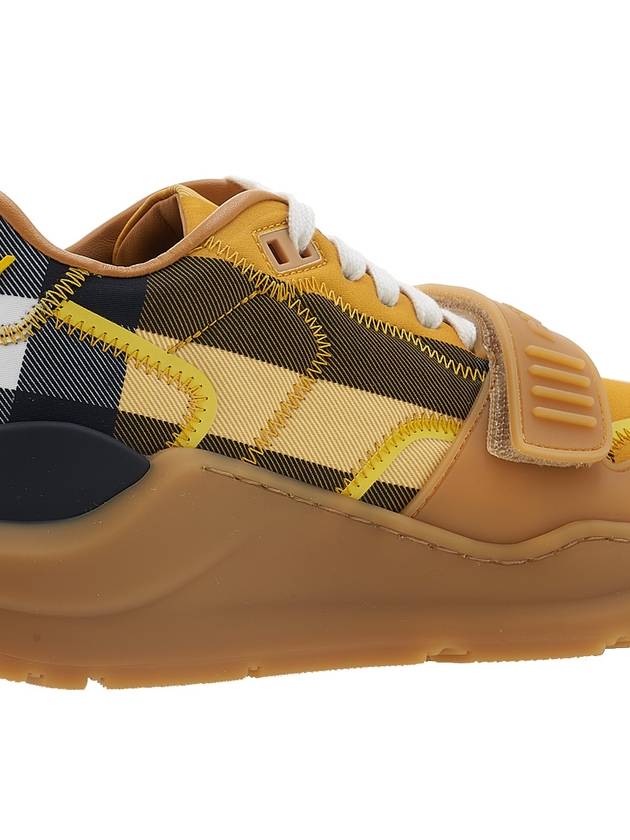 Vintage Check Ramsey Low Top Sneakers Yellow - BURBERRY - BALAAN 11