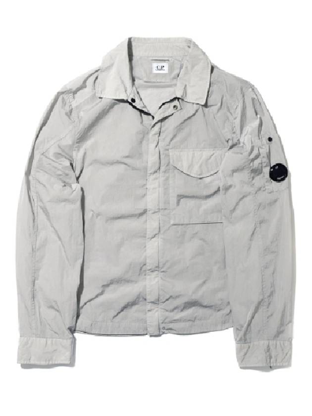 Men's Chrome R Over Shirt Zip Up Jacket Grey - CP COMPANY - BALAAN 2