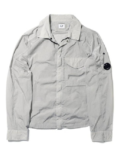 Men's Chrome R Over Shirt Zip Up Jacket Grey - CP COMPANY - BALAAN 2