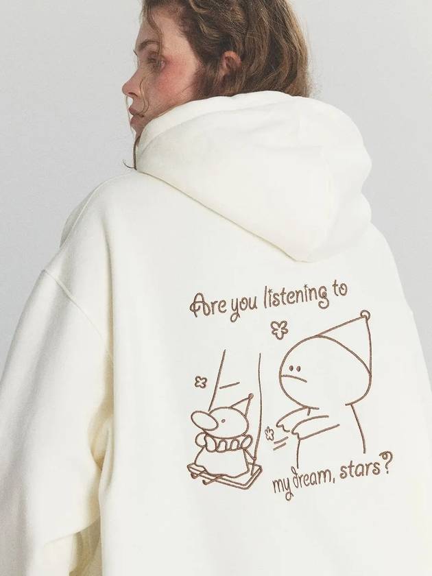 To My Hoooly Embroidered Hoodie Cream - CPGN STUDIO - BALAAN 2