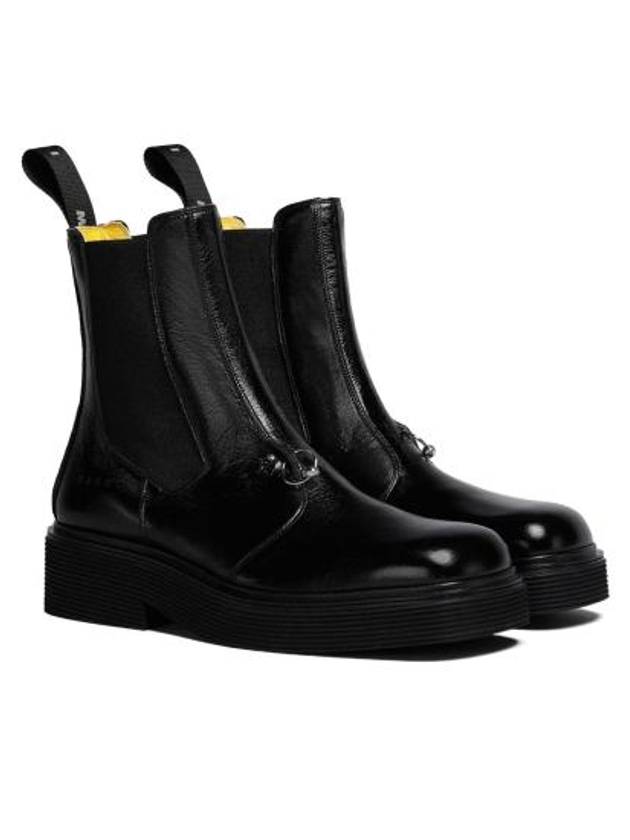 Pierced Chelsea Boots Black - MARNI - BALAAN 4