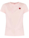 Boke Flower Patch Short Sleeve T-Shirt Pink - KENZO - BALAAN 2