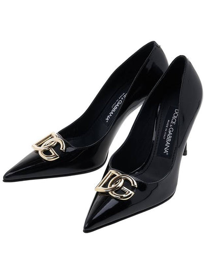 DG Logo Leather Pumps Black - DOLCE&GABBANA - BALAAN 2