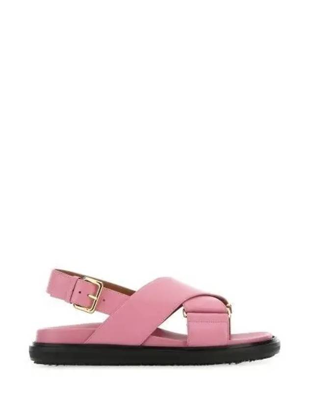 Fussbett Leather Sandals Pink - MARNI - BALAAN 2