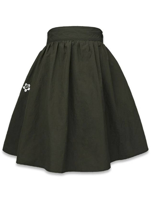 Midi Skirt Shorts Rina Flare Skirt Khaki MCS23SK 01KK - MACKY - BALAAN 2