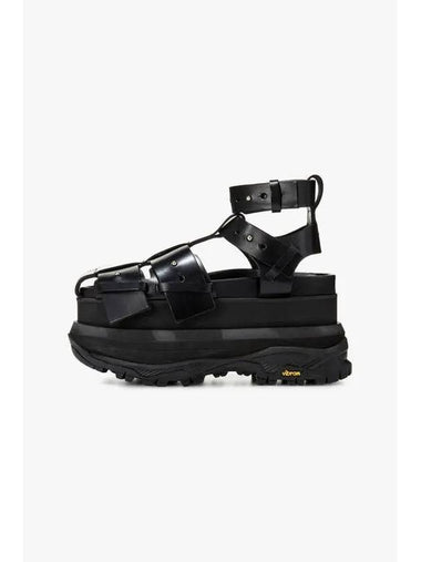 Women s Bumper Platform Fisherman Sandals Black - SACAI - BALAAN 1