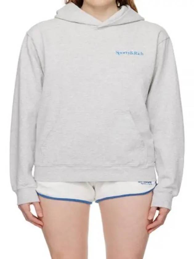 New Health Hoodie Heather GrayOcean HOAW235HG - SPORTY & RICH - BALAAN 1