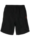 Heart Logo Swim Shorts Black - AMI - BALAAN 2