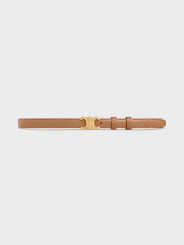 Triomphe Small Taurillon Leather Belt Bronze - CELINE - BALAAN 2