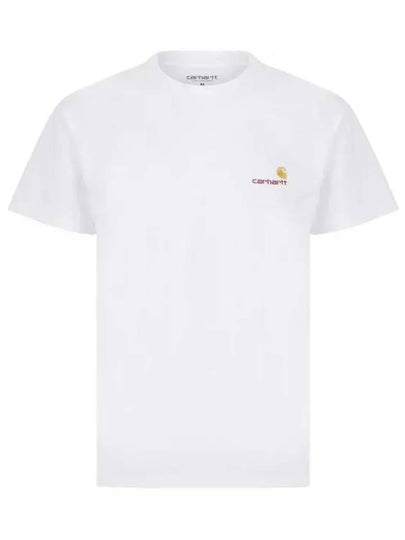 American Script Short Sleeve T-Shirt White - CARHARTT WIP - BALAAN 2