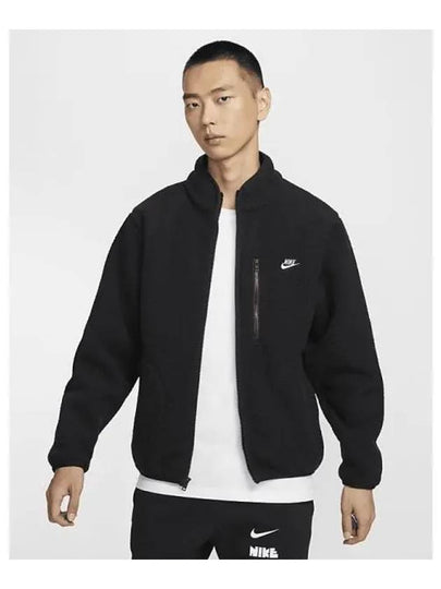 Sportswear Club Fleece Zip-Up Jacket Black - NIKE - BALAAN 2