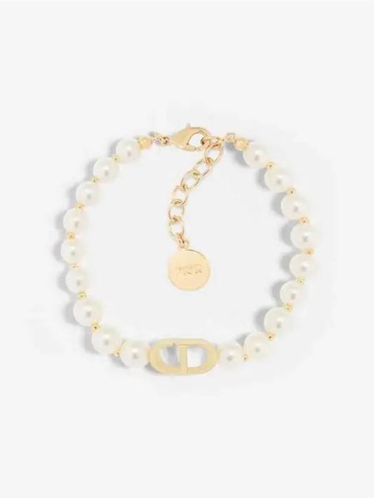 30 Montaine White Pearl Bracelet Gold - DIOR - BALAAN 2