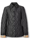 Diamond Quilted Thermoregulated Jacket Black - BURBERRY - BALAAN 3