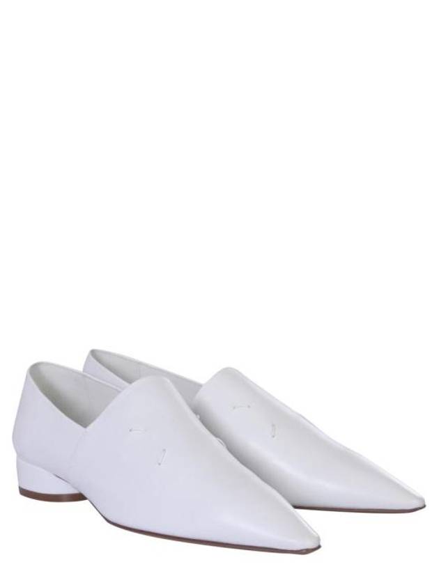 Pointed Toe 4-Stitches Loafers Loafers White - MAISON MARGIELA - BALAAN 4