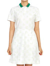 Women's Katherine Mini Dress White Green - J.LINDEBERG - BALAAN 2