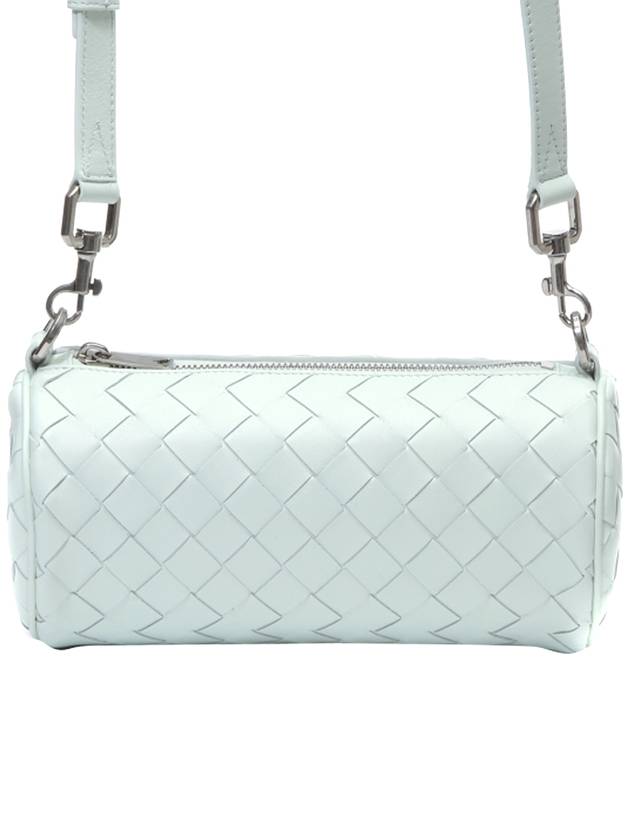 Intrecciato Barrel Leather Cross Bag Mint - BOTTEGA VENETA - BALAAN 1