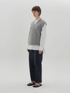 JK buckle knit vest gray - JUN BY JUN K - BALAAN 3