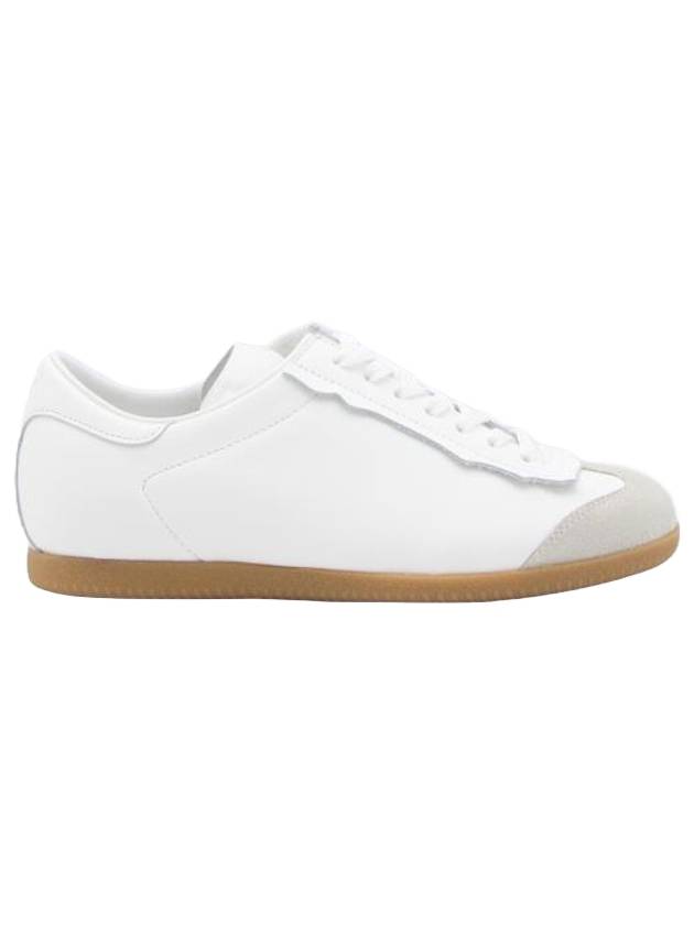 Featherlight Lace-Up Low-Top Sneakers White - MAISON MARGIELA - BALAAN 1