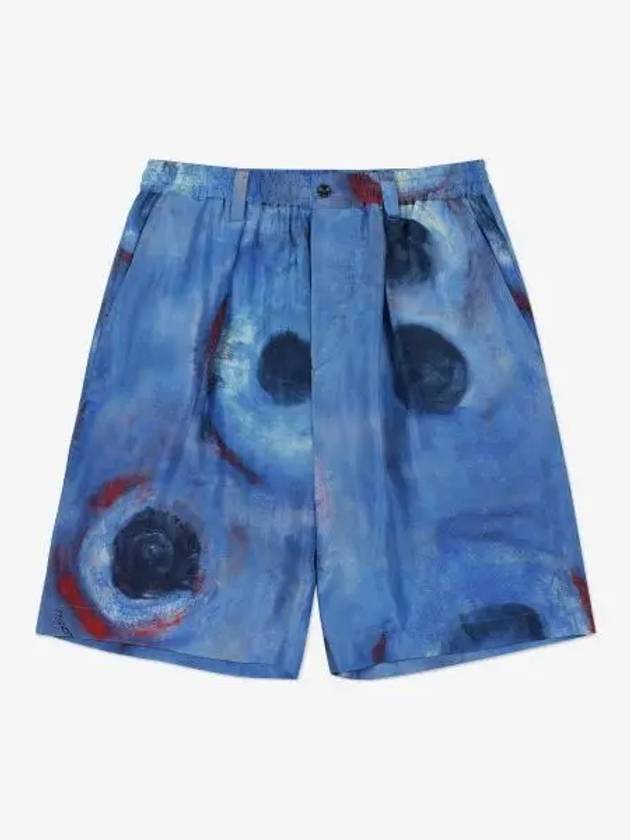 Flaminia Shorts Pants Blue PUMU0049A4UTSF97BBB44 - MARNI - BALAAN 1