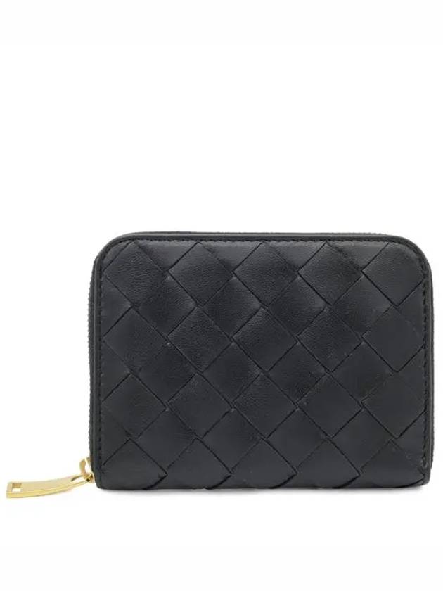 Intrecciato Zipped Coin Wallet Black - BOTTEGA VENETA - BALAAN 2