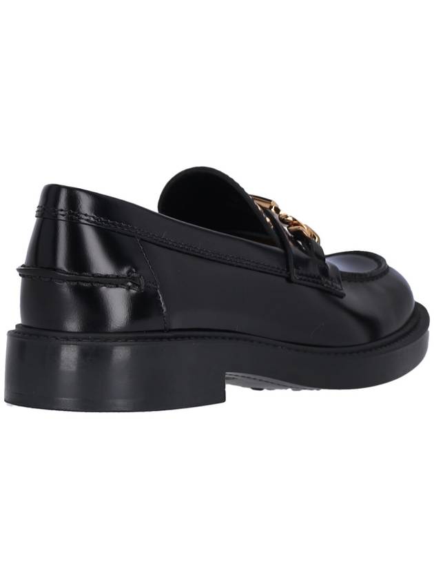 Horsebit Chain Leather Loafer Black - TOD'S - BALAAN 5