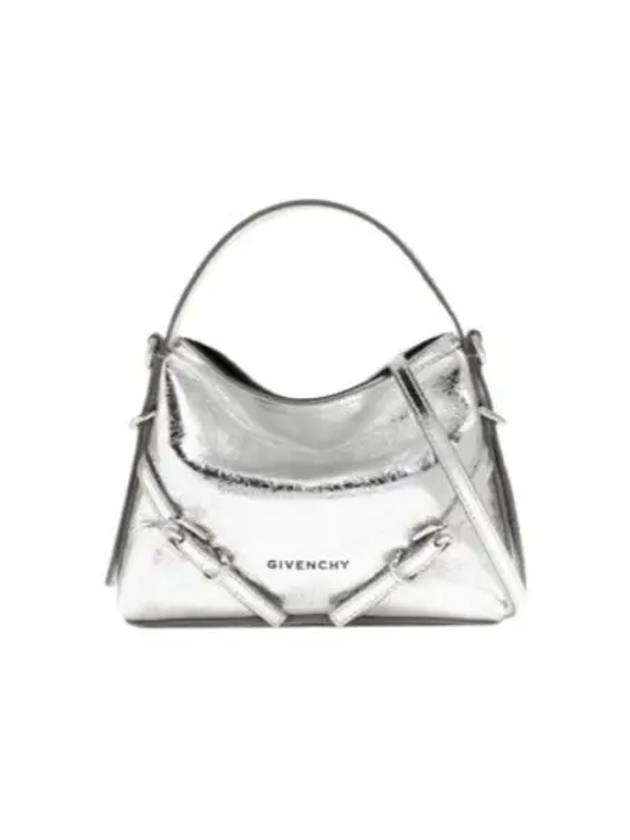 Nano Voyou Leather Shoulder Bag Silver - GIVENCHY - BALAAN 2