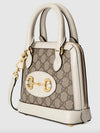 Horsebit 1955 Mini Top Handle Tote Bag Beige White - GUCCI - BALAAN 3