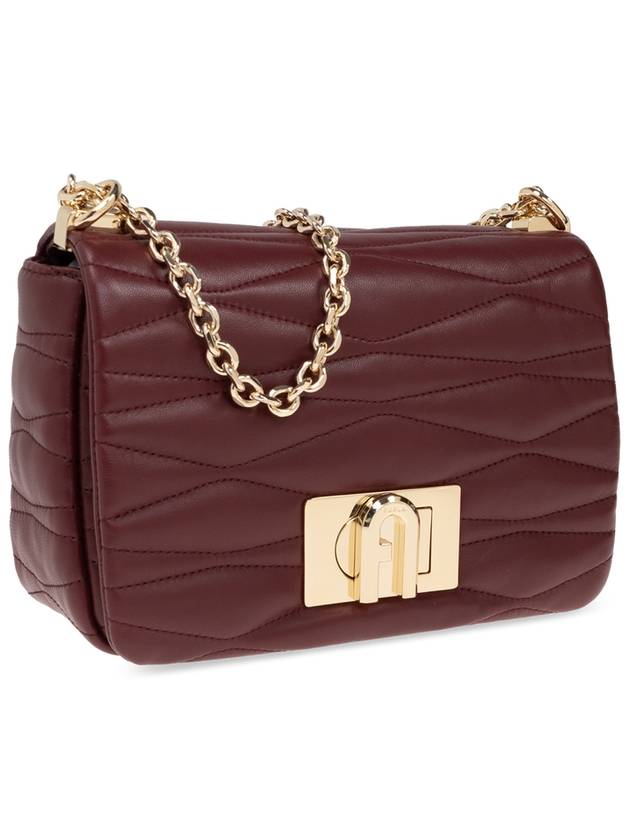 Furla 1927 Small Shoulder Bag, Women's, Burgundy - FURLA - BALAAN 4