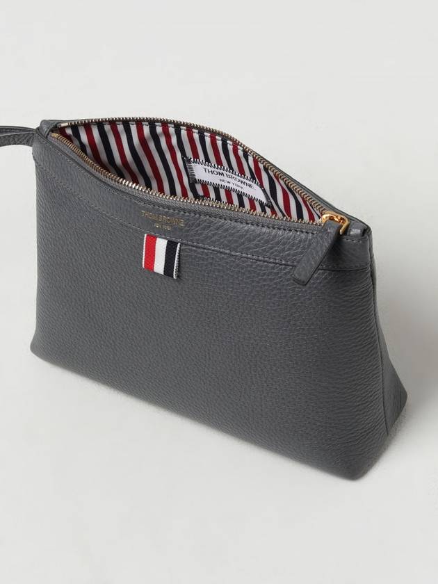 Beauty Pouch Bag Grey - THOM BROWNE - BALAAN 5