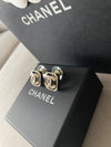 CC logo earrings square cubic gold ABA254 - CHANEL - BALAAN 7