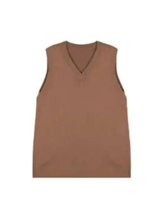 Gigi High Neck Virgin Wool Knit Top Camel Brown - MAX MARA - BALAAN 2